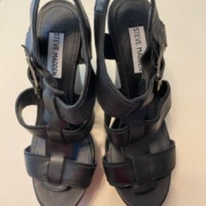Steve Madden, size 8 Black Leather